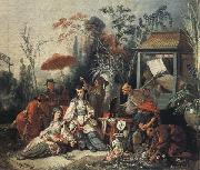 Francois Boucher The Chinese Garden oil painting artist
